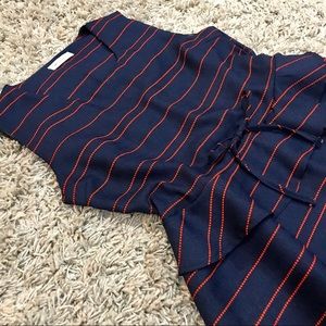 Fit and Flare Dress with Ruffle Detail